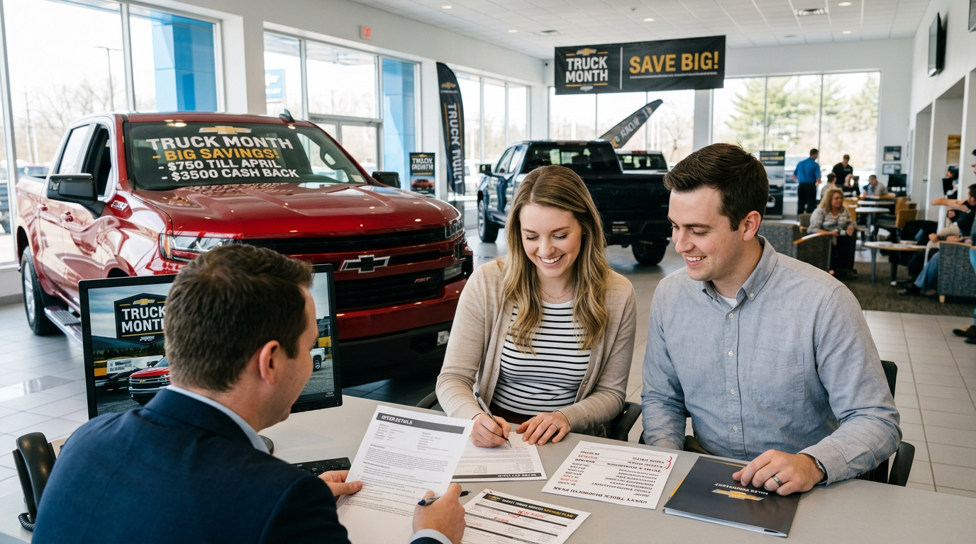 Illustration of How to Maximize Savings During Chevy Truck Month related to What Month Is Chevy Truck Month?